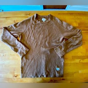 Frank and Oak men’s camel sweater